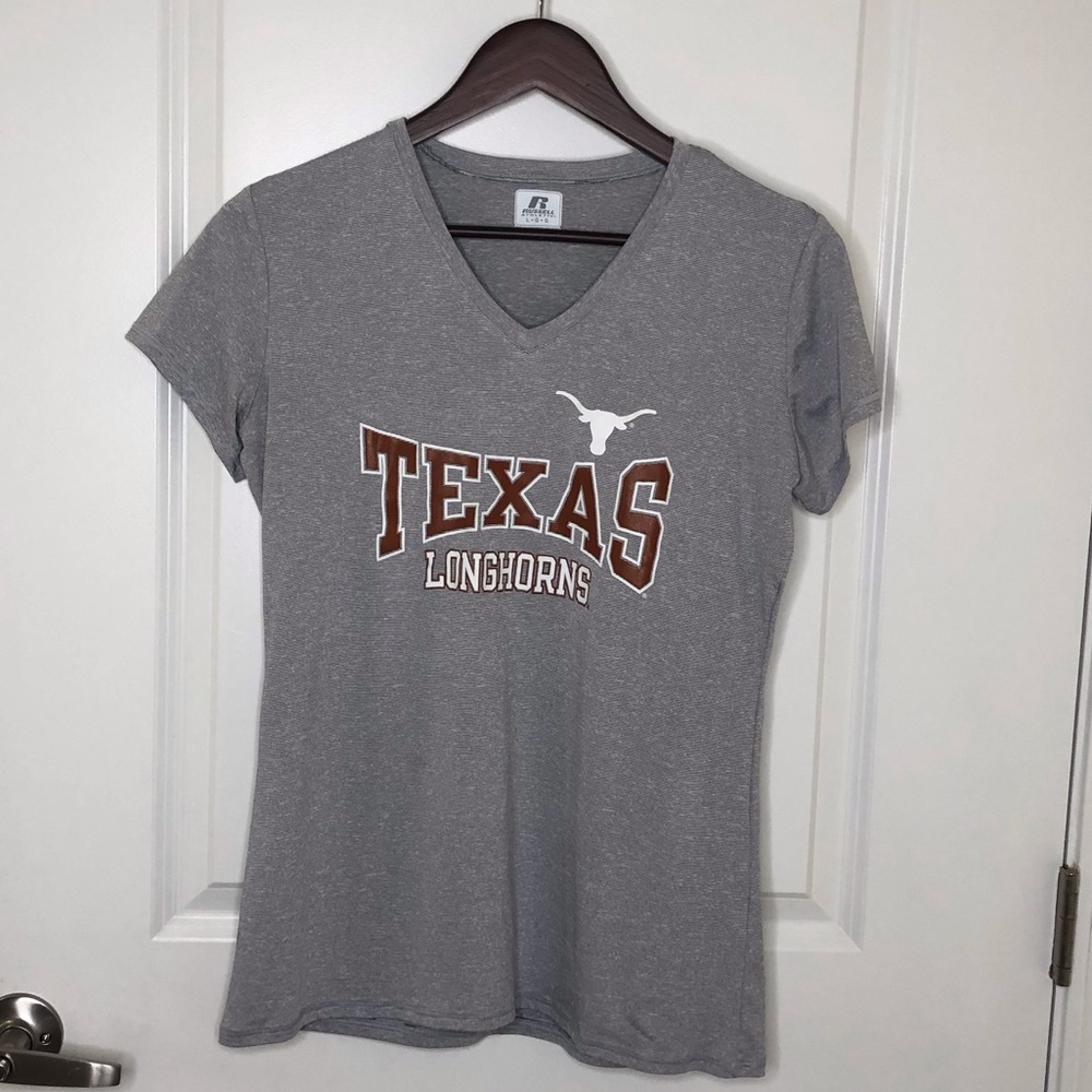 Texas Longhorns fitted v neck shirt L